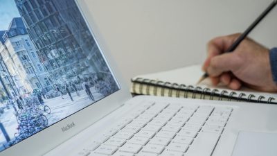 close up of man using mobile phone